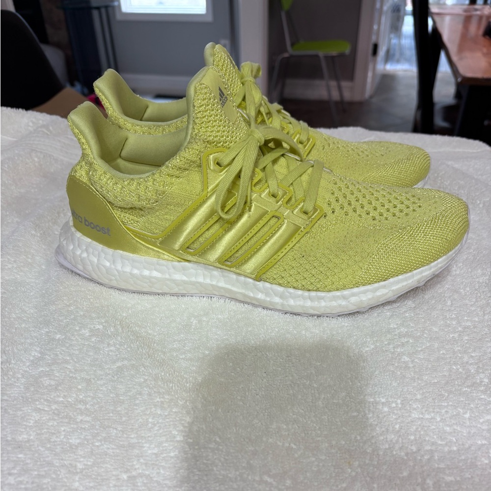 Adidas Lime Green Ultra Boost Shoes